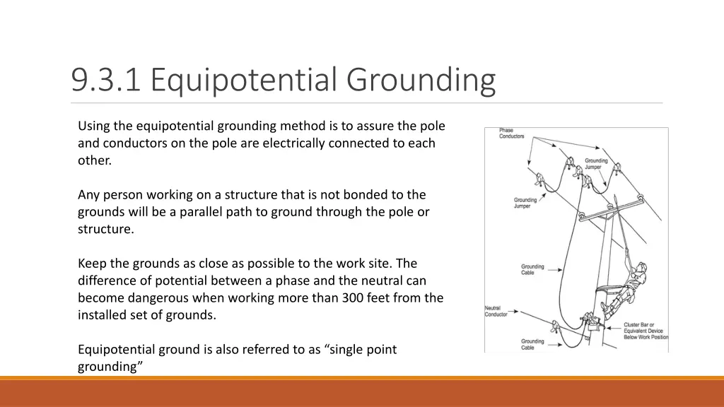 9 3 1 equipotential grounding