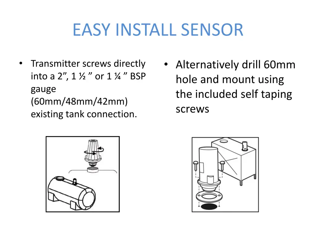 easy install sensor