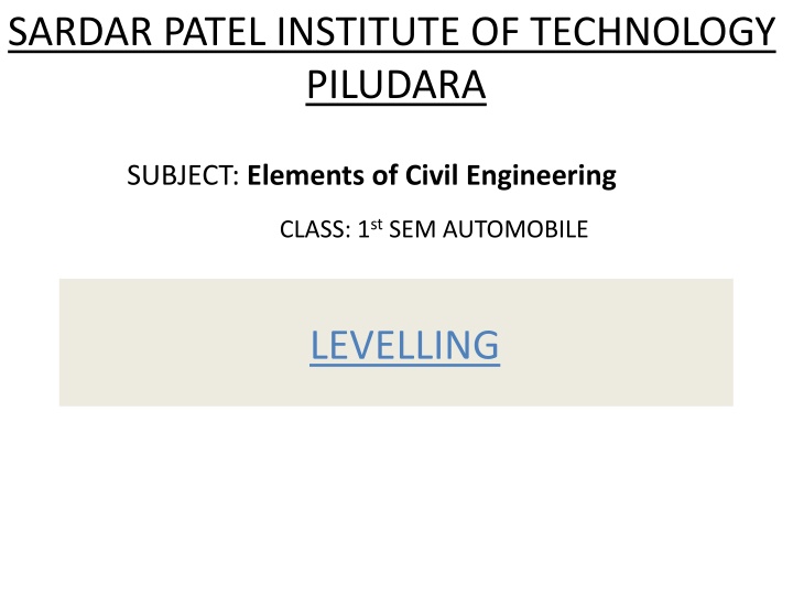 sardar patel institute of technology piludara