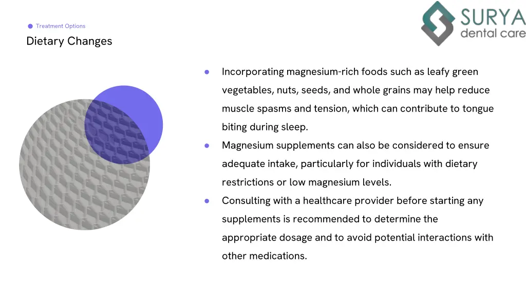 treatment options dietary changes