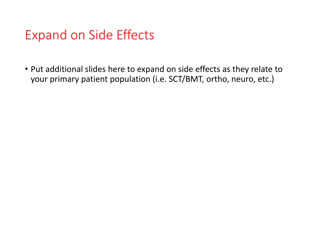 expand on side effects