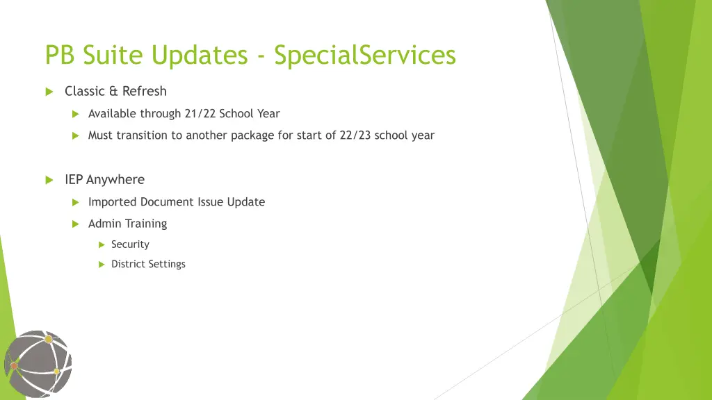 pb suite updates specialservices