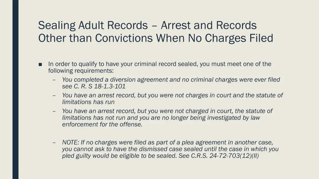 sealing adult records arrest and records other 1