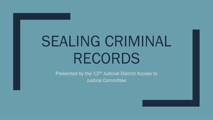 sealing criminal records