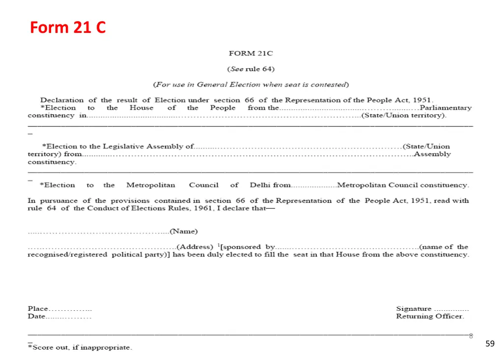 form 21 c