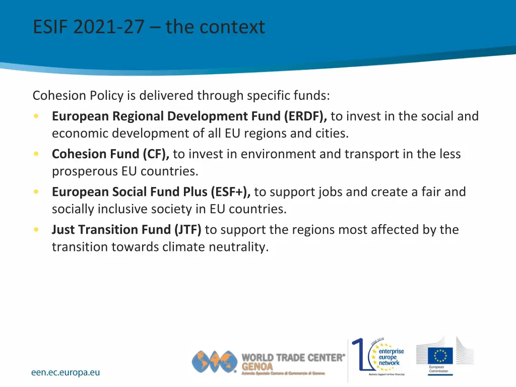 esif 2021 27 the context 1