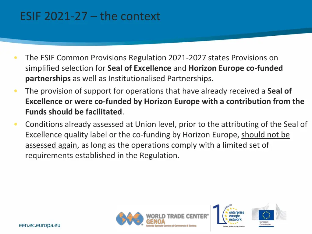 esif 2021 27 the context 2