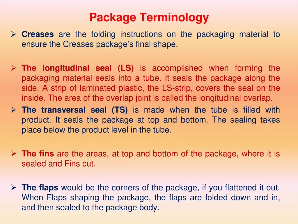 package terminology