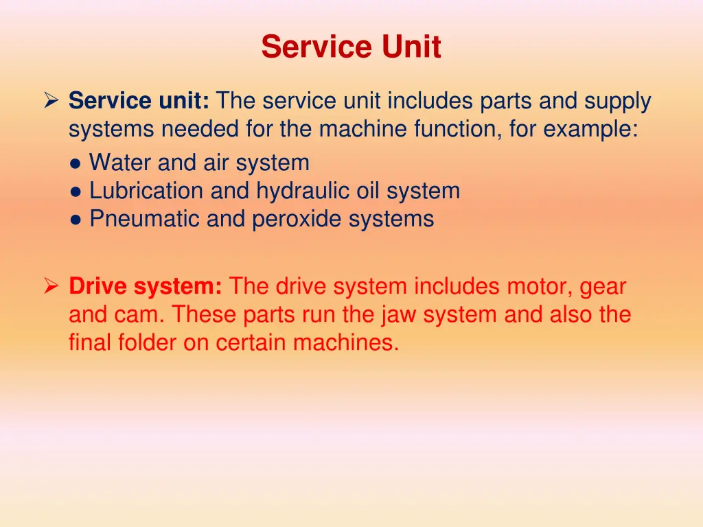 service unit