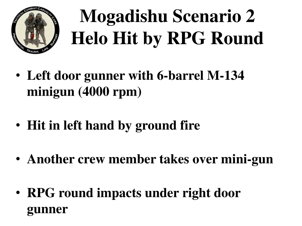 mogadishu scenario 2 helo hit by rpg round 2