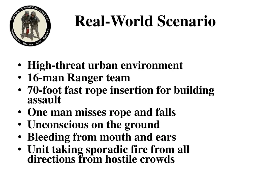 real world scenario