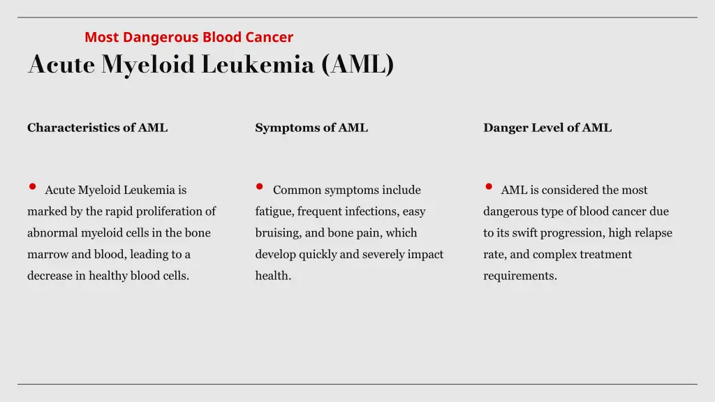 most dangerous blood cancer