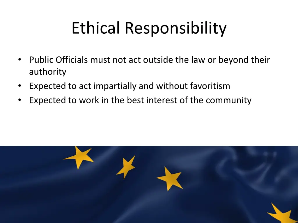 ethical responsibility