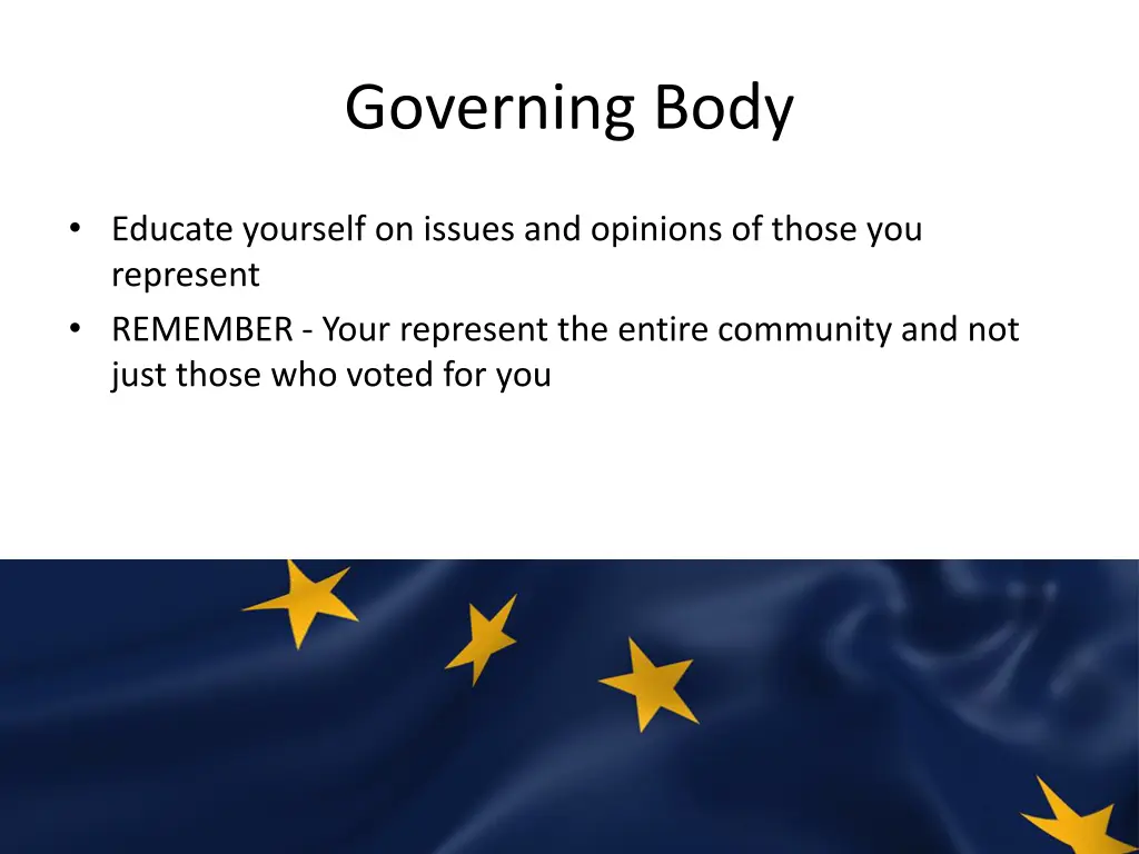 governing body 2