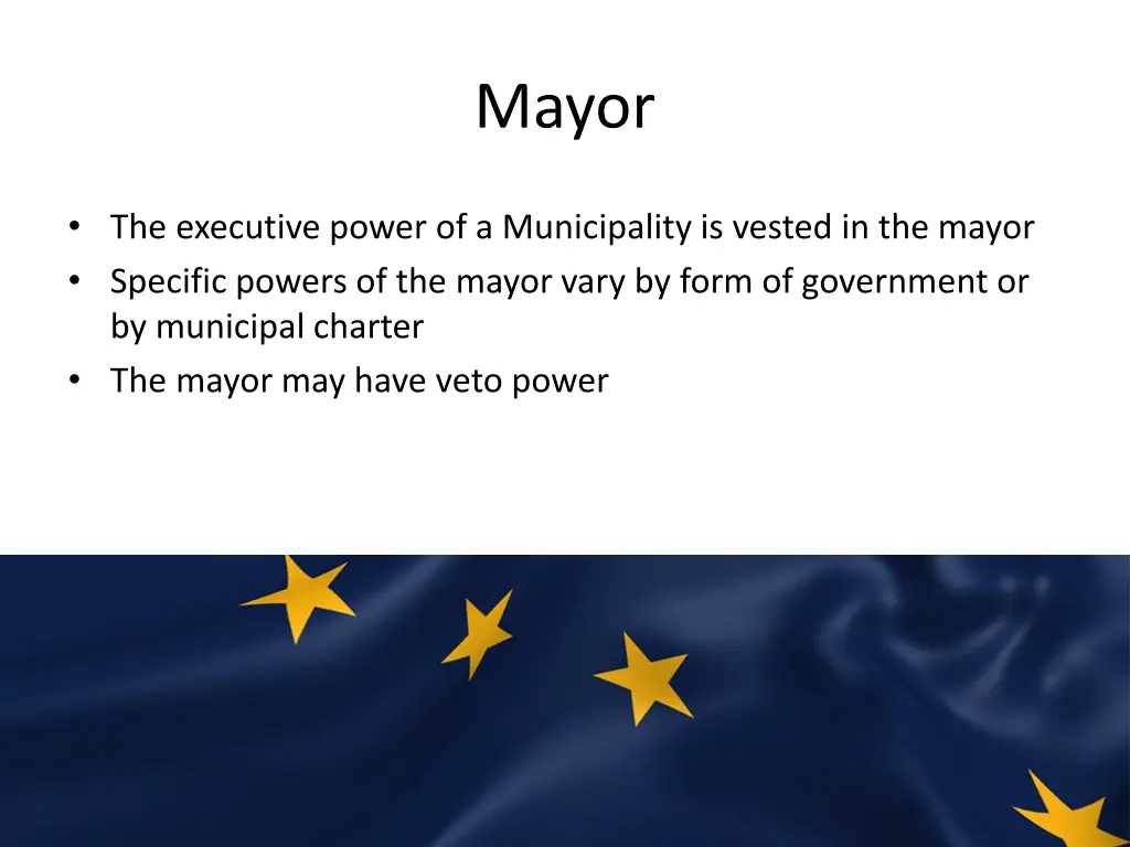 mayor