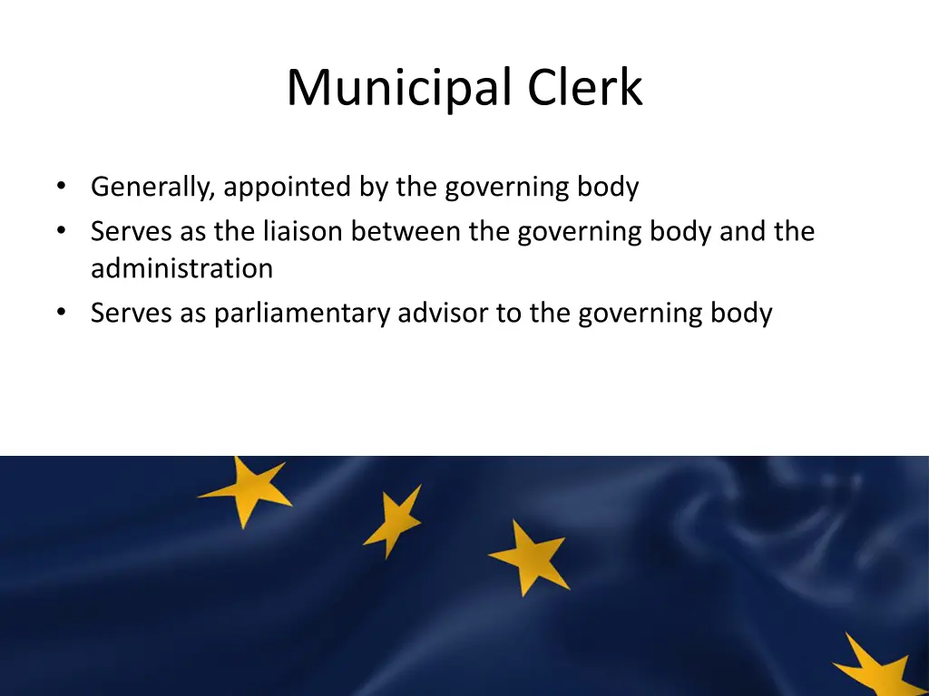 municipal clerk