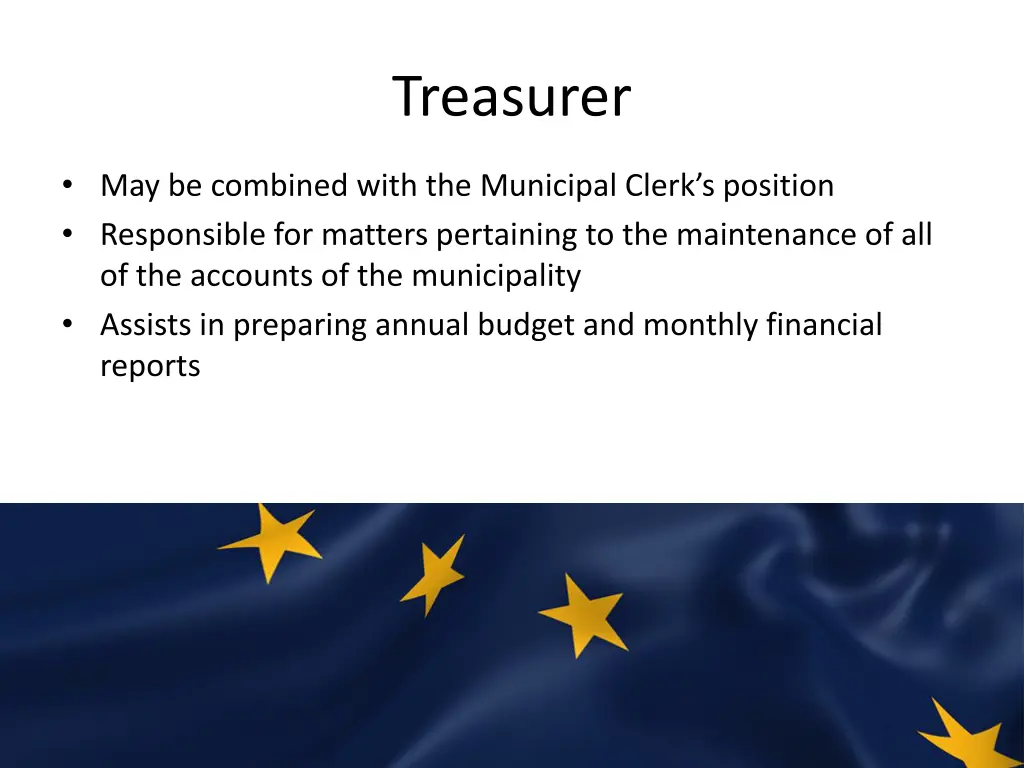 treasurer