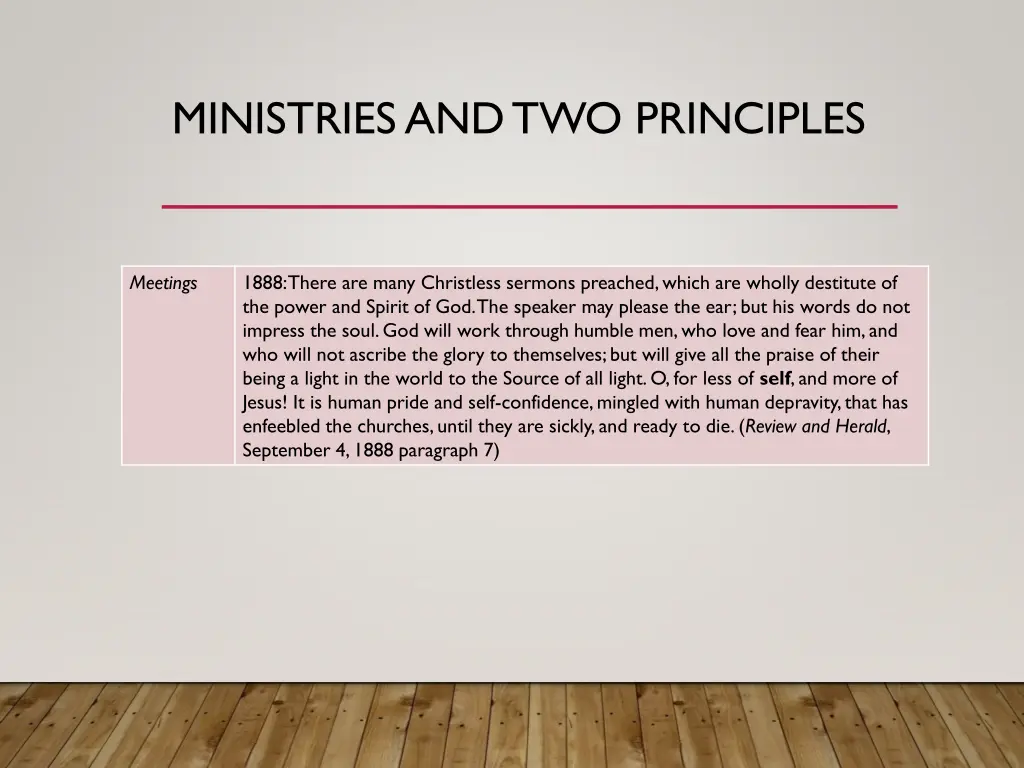 ministries and two principles 2