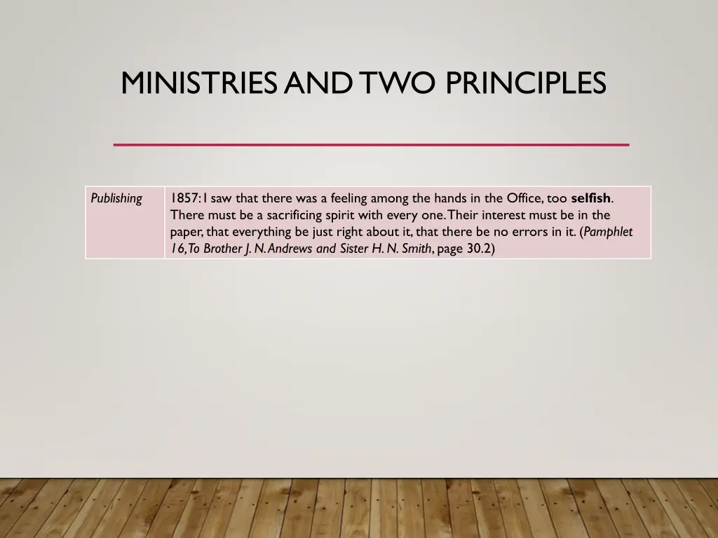 ministries and two principles 3