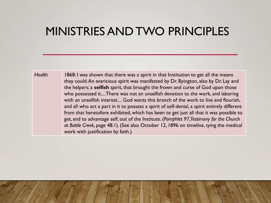 ministries and two principles 5