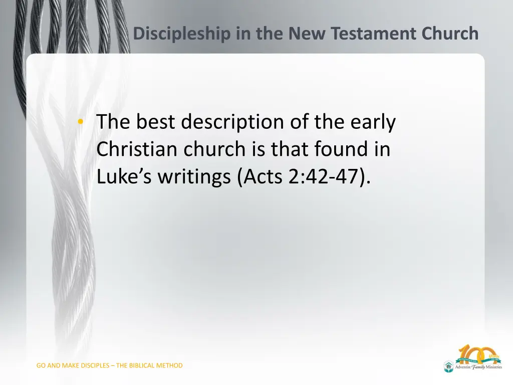 discipleship in the new testament church