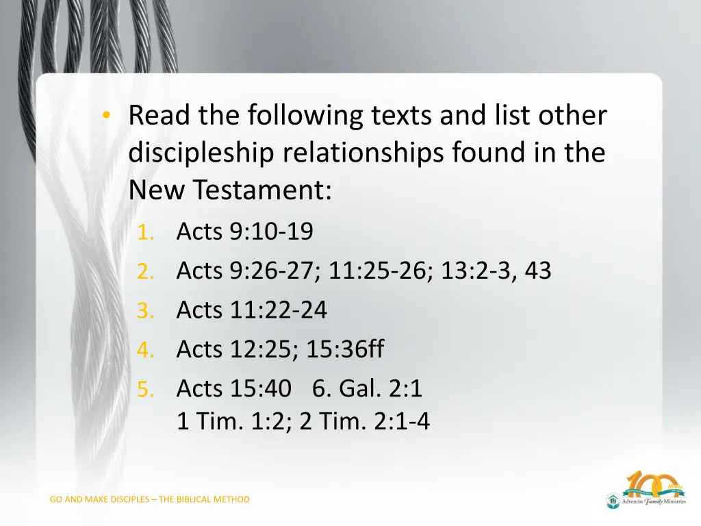 read the following texts and list other