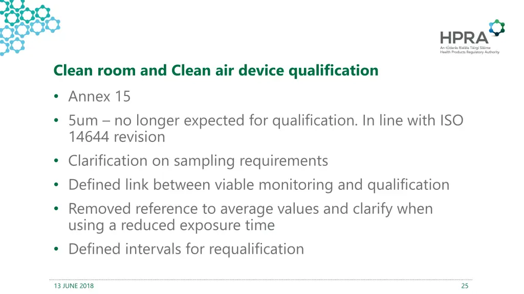 clean room and clean air device qualification