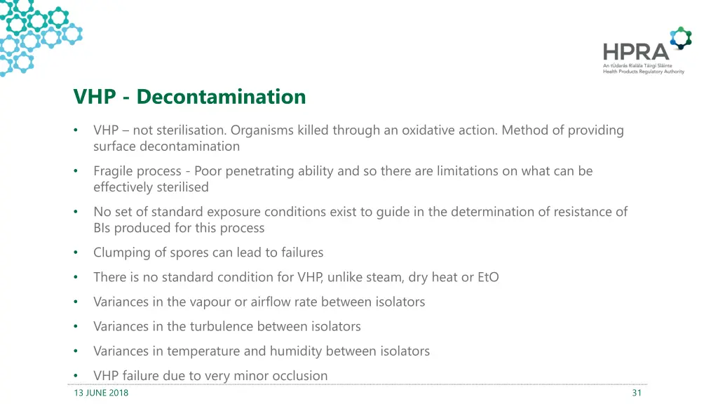 vhp decontamination