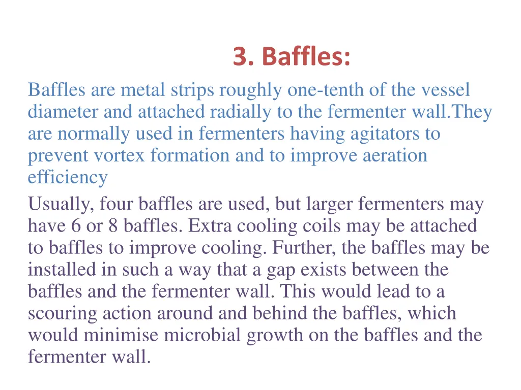 3 baffles