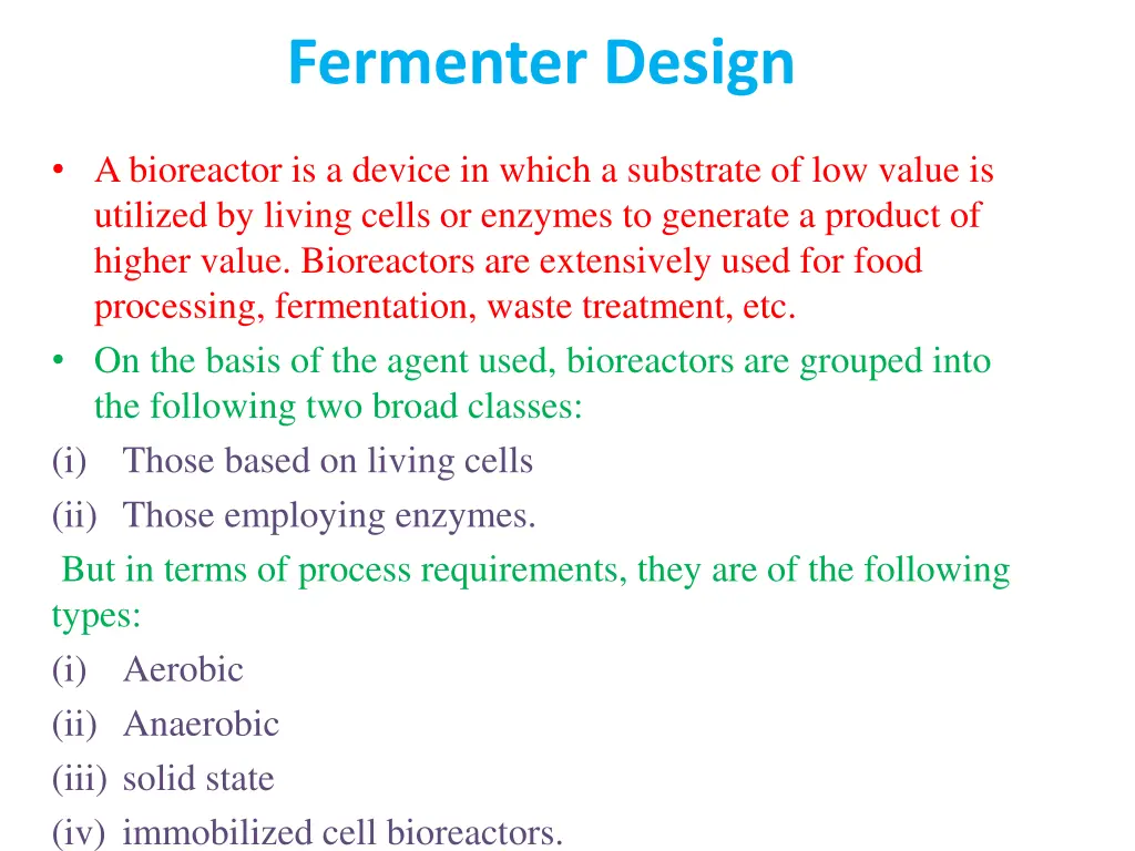 fermenter design