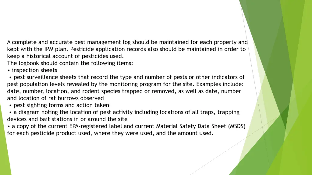 a complete and accurate pest management