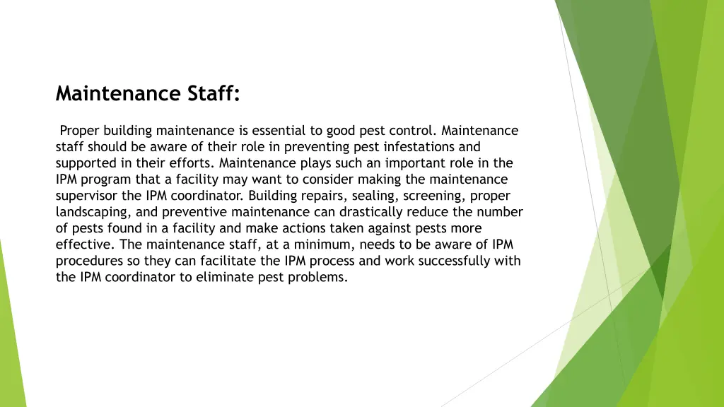 maintenance staff