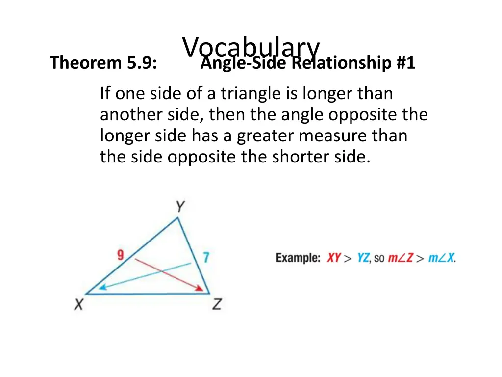 vocabulary angle side relationship 1