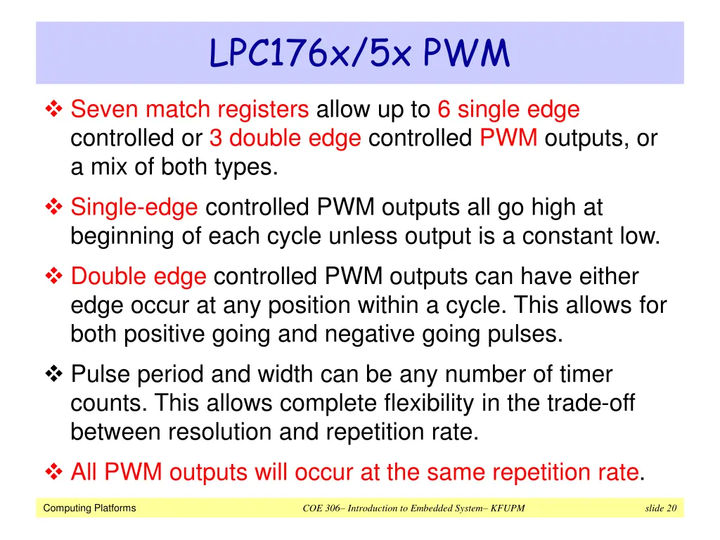 lpc176x 5x pwm