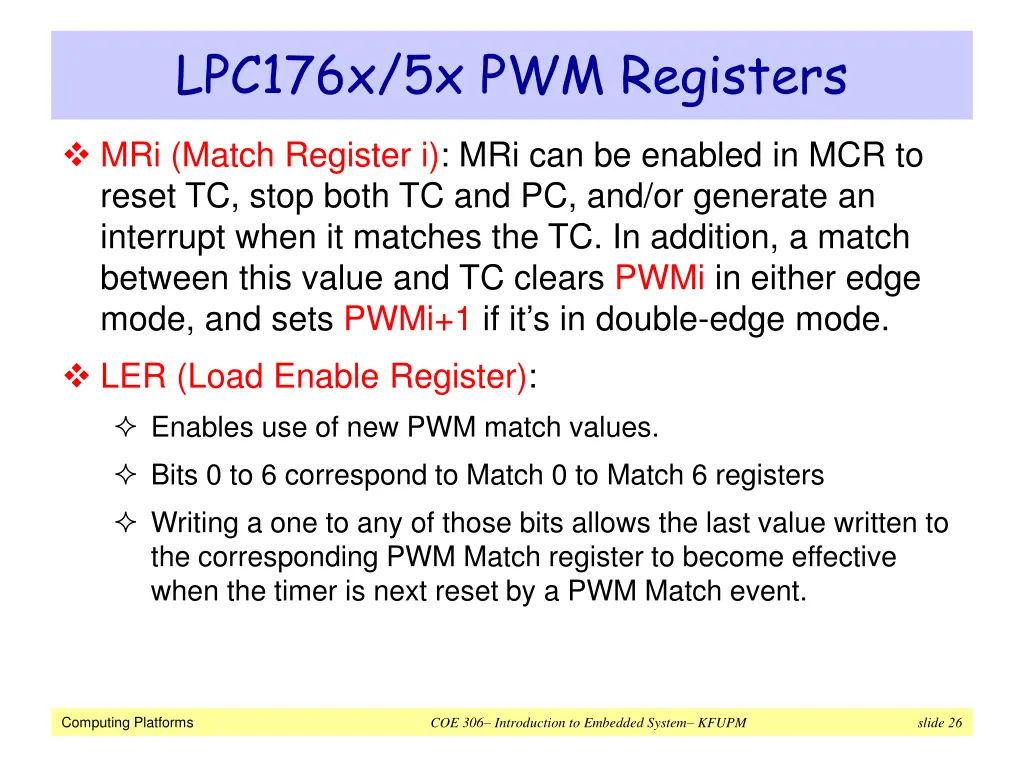 lpc176x 5x pwm registers 3