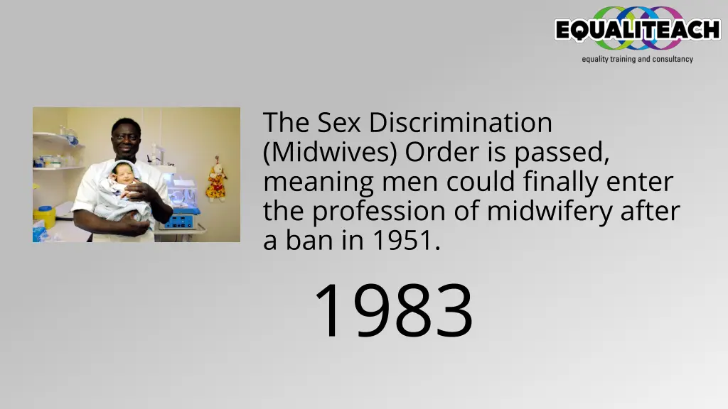 the sex discrimination midwives order is passed