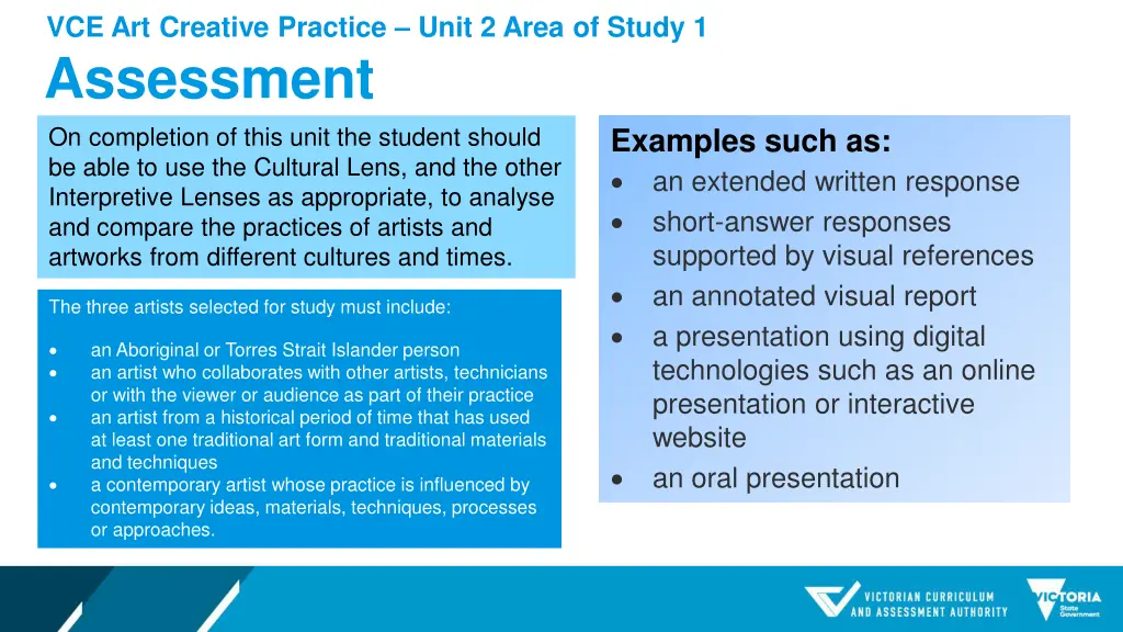 vce art creative practice unit 2 area of study 1 5