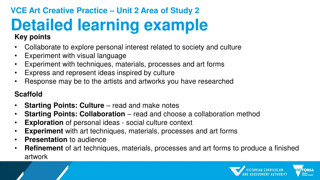 vce art creative practice unit 2 area of study 2 2