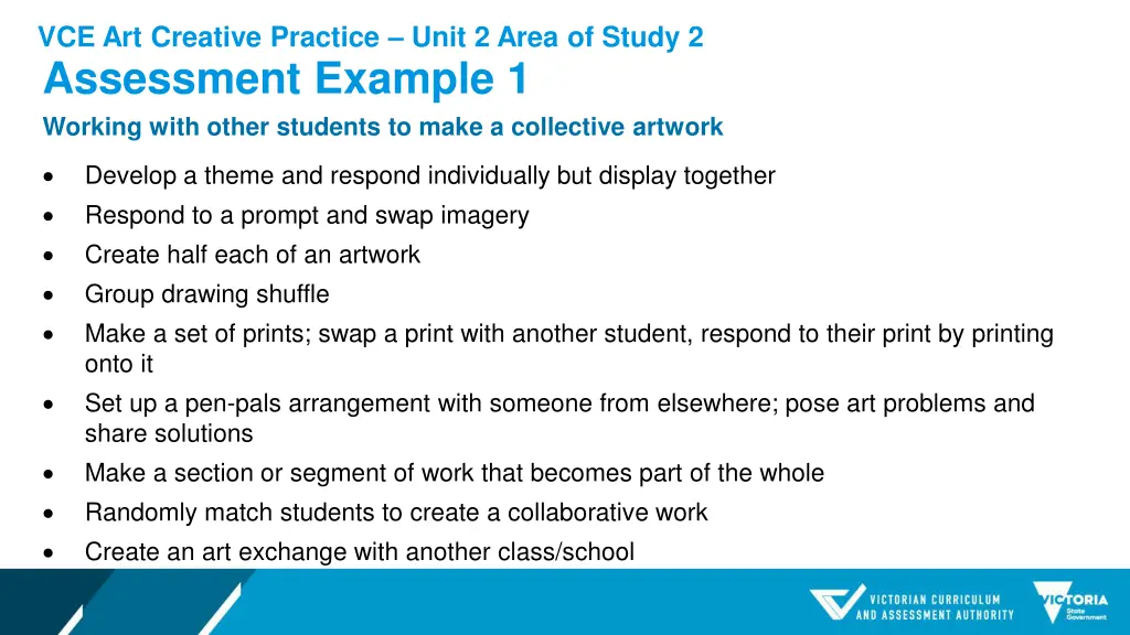 vce art creative practice unit 2 area of study 2 6