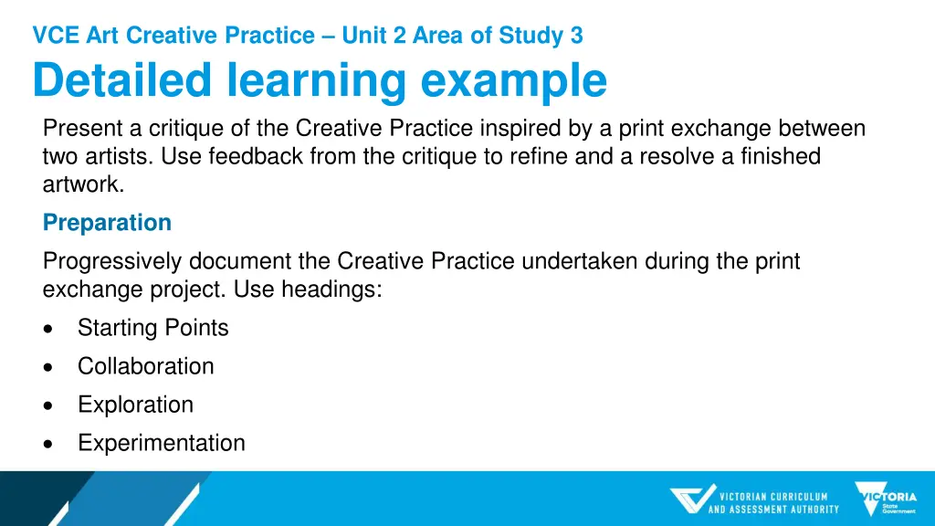 vce art creative practice unit 2 area of study 3 2