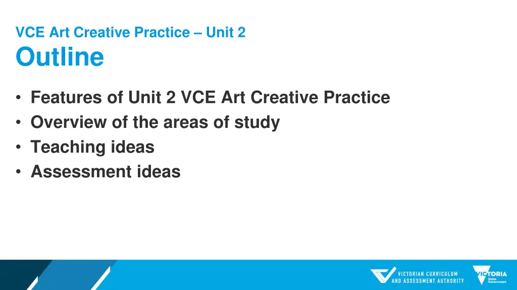 vce art creative practice unit 2 outline