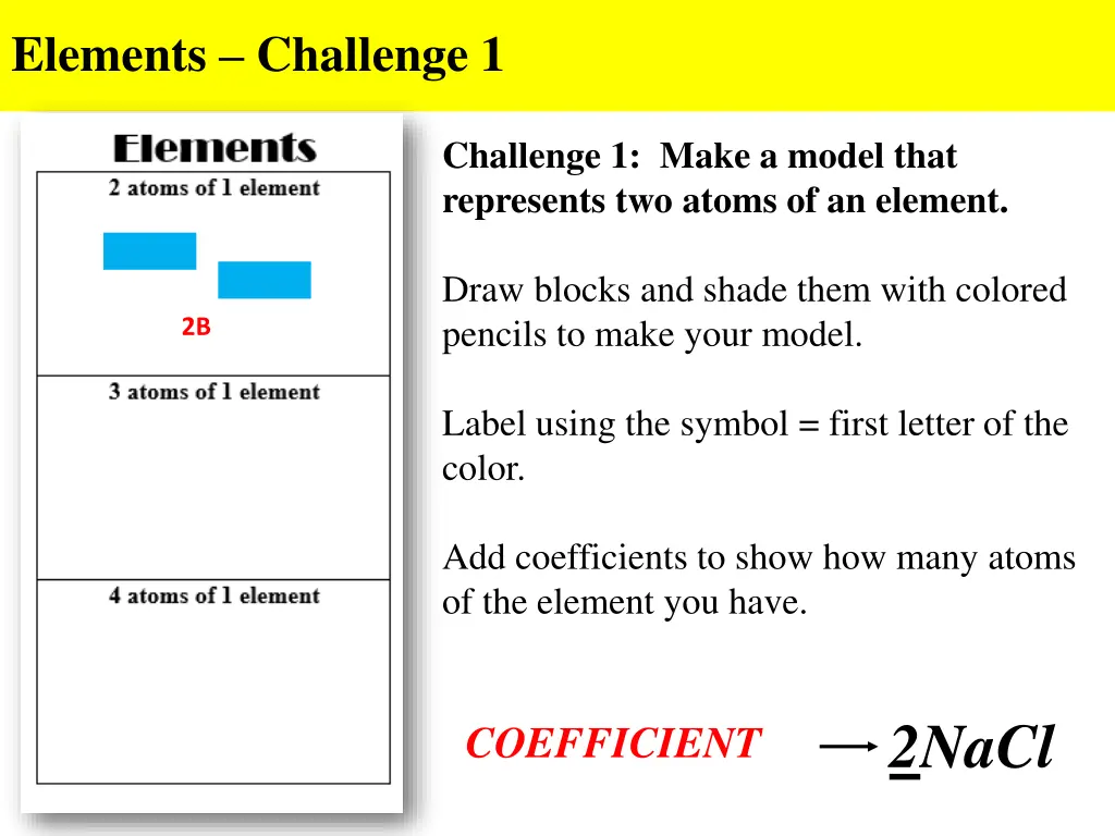 elements challenge 1