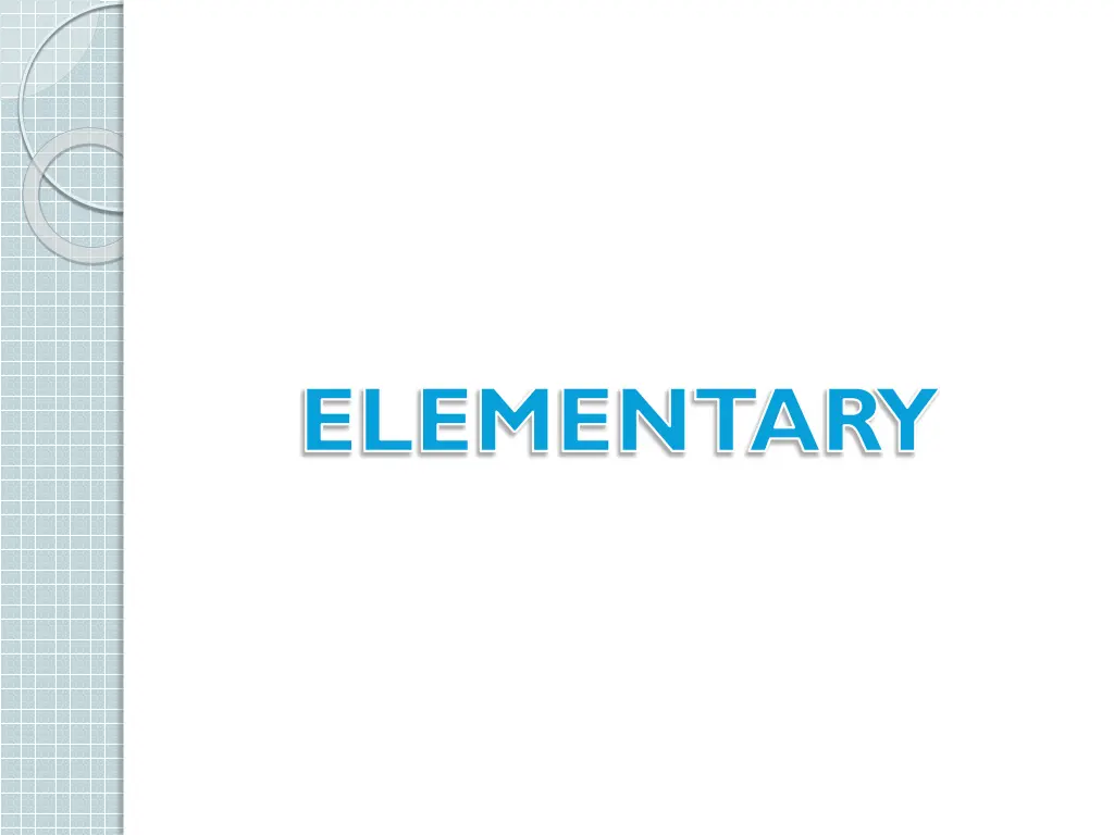 elementary 1