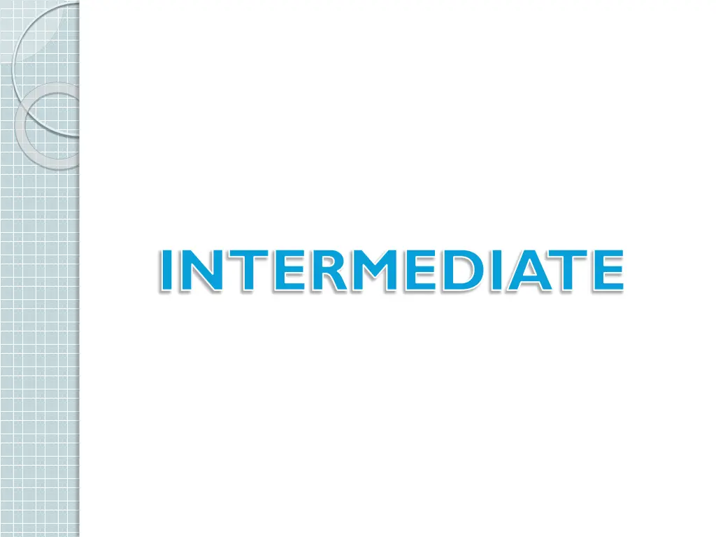 intermediate