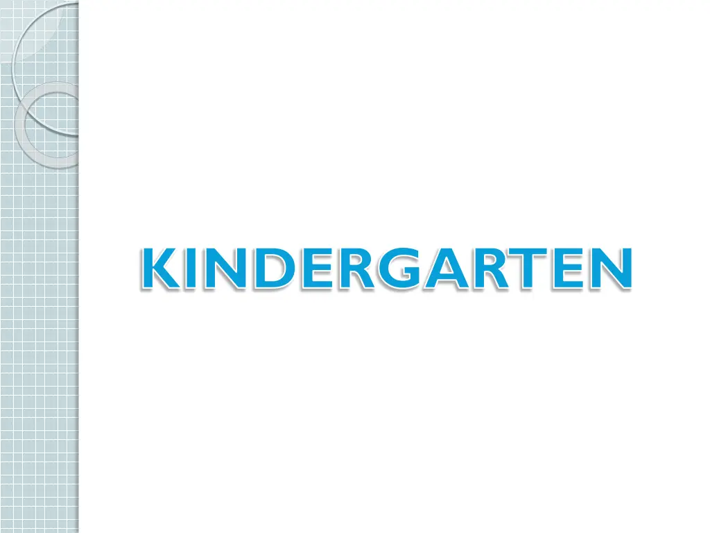 kindergarten