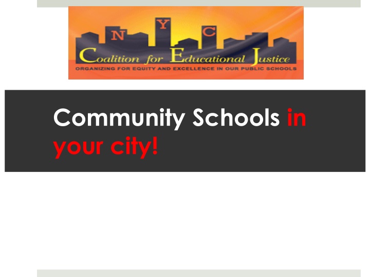 community schools in your city