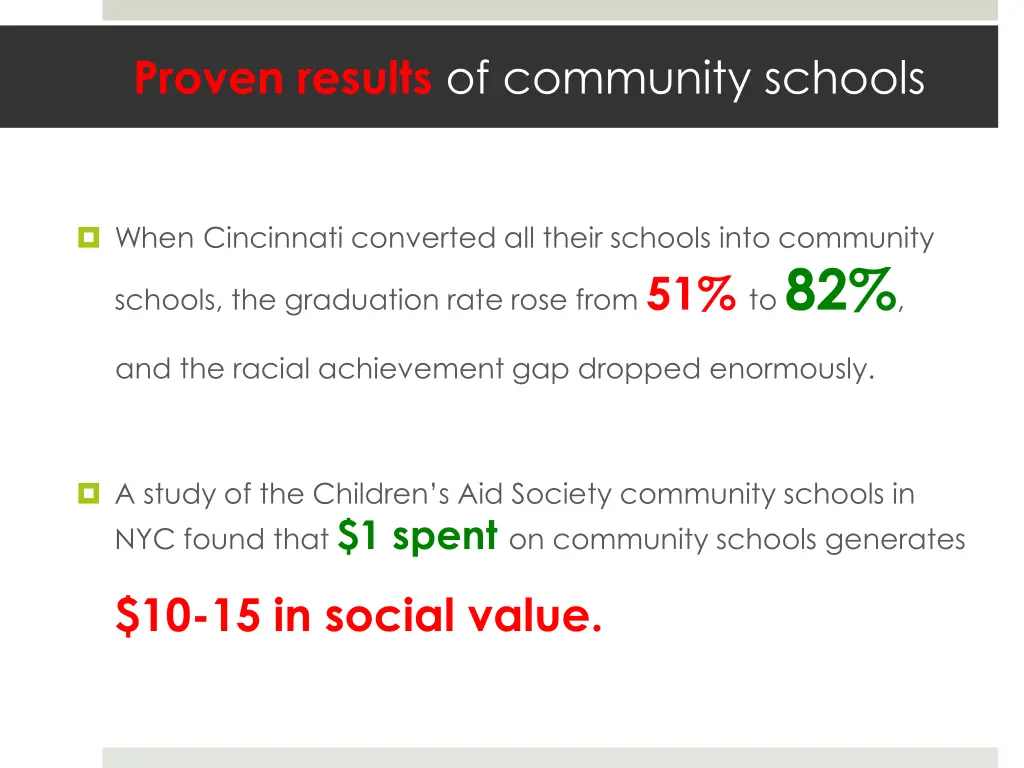 proven results of community schools 1