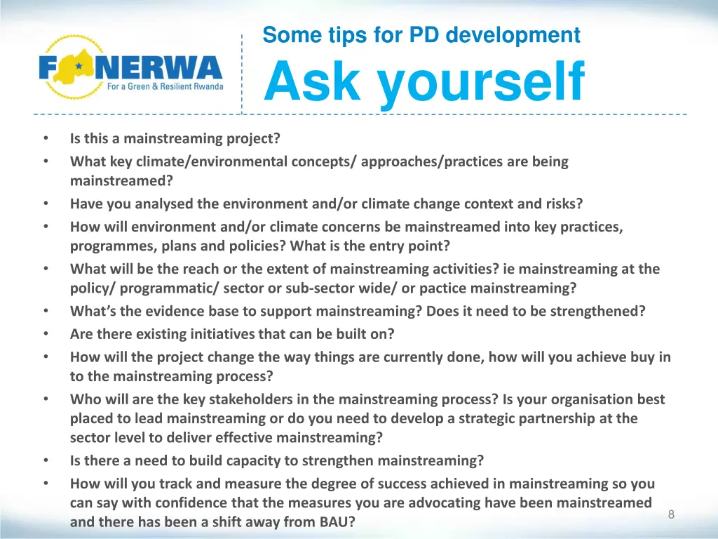 some tips for pd development ask yourself