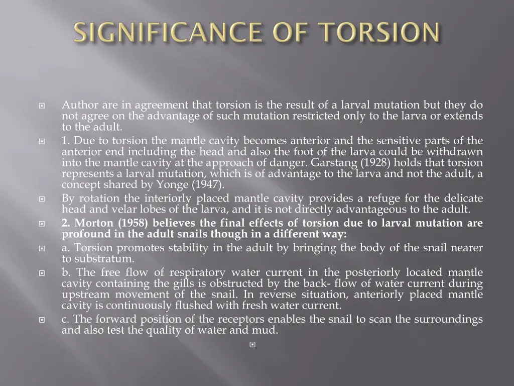 author are in agreement that torsion