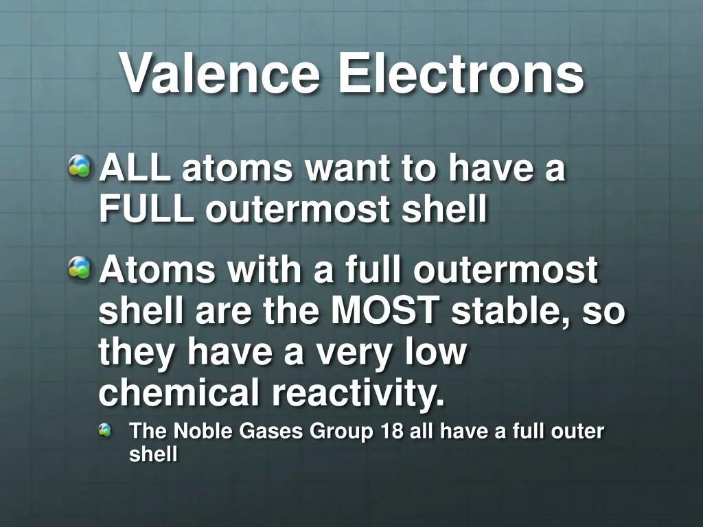 valence electrons 2